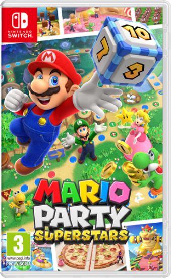 Immagine di Nintendo Mario Party Superstars Standard Cinese semplificato, Cinese tradizionale, Tedesca, DUT, Inglese, ESP, Francese, ITA, Giapponese, Coreano, Russo Nintendo Switch