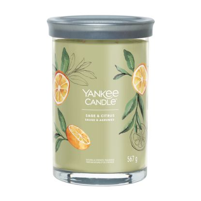 Immagine di Yankee Candle Signature candela di cera Cilindro Agrume, Salvia Verde 1 pz