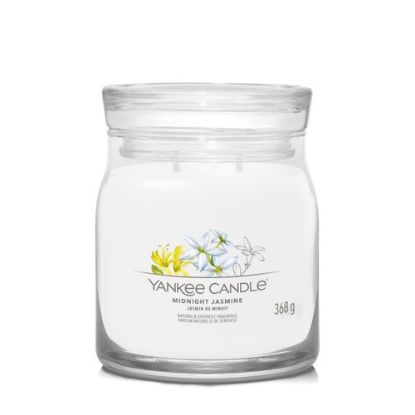 Immagine di Yankee Candle Midnight Jasmine candela di cera Cilindro Giacinto Bianco 1 pz