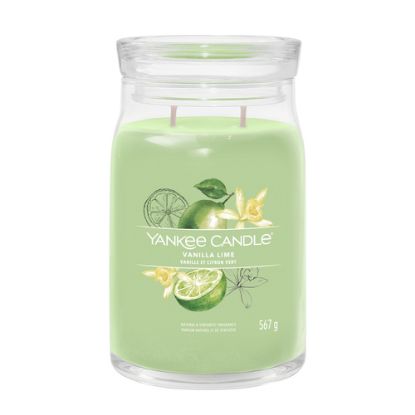 Immagine di Yankee Candle Signature candela di cera Cilindro Lime, Vaniglia Verde 1 pz