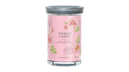 Immagine di Yankee Candle Fresh Cut Roses candela di cera Cilindro Floreale Rosa 1 pz