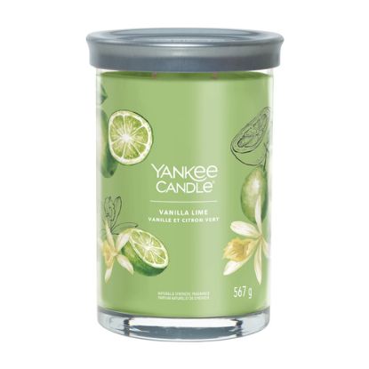 Immagine di Yankee Candle Signature candela di cera Cilindro Lime, Vaniglia Verde 1 pz