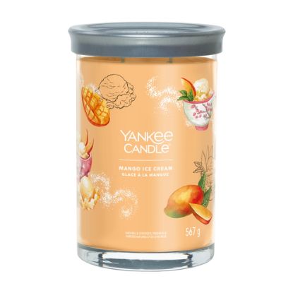 Immagine di Yankee Candle Signature candela di cera Cilindro Mango, Vaniglia Arancione 1 pz