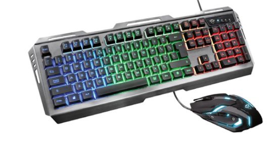 Immagine di Trust GXT 845 Tural tastiera Mouse incluso Gaming USB QWERTY Italiano Nero