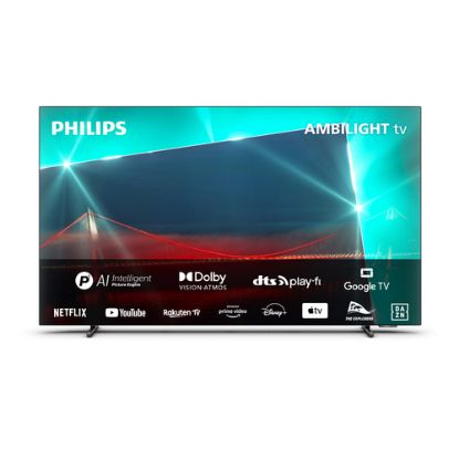 Immagine di Philips Ambilight TV OLED 718 48“ 4K UHD Dolby Vision e Dolby Atmos Google TV