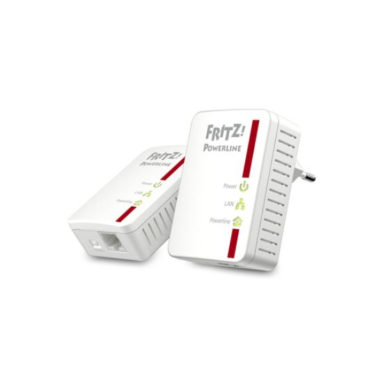 Immagine di FRITZ!Powerline 510E Set International 500 Mbit/s Collegamento ethernet LAN Bianco 2 pz