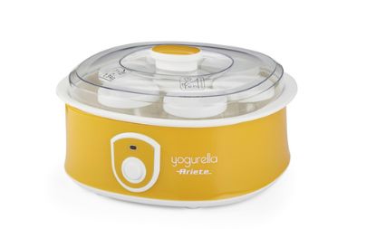 Immagine di Ariete 617 Yogurella - Yogurtiera Elettrica - 7 vasetti in vetro - 1,3kg di yogurt fatto in casa - 20 Watt - Bianco e Giallo