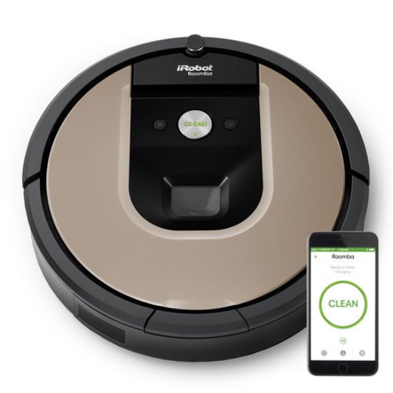 Immagine di iRobot Roomba 966 0,6 L Senza sacchetto Nero, Argento