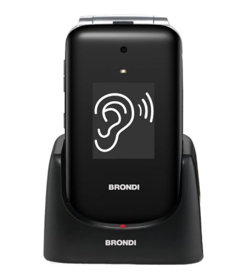 Immagine di Brondi Amico Supervoice 7,11 cm (2.8") Nero Telefono per anziani