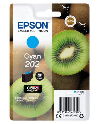 Immagine di Epson Kiwi Singlepack Cyan 202 Claria Premium Ink