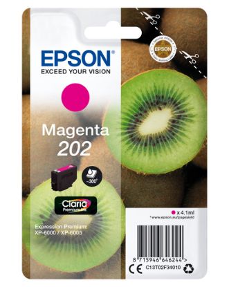 Immagine di Epson Kiwi Singlepack Magenta 202 Claria Premium Ink