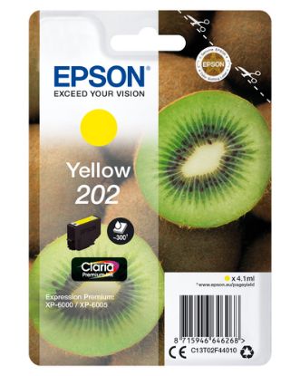Immagine di Epson Kiwi Singlepack Yellow 202 Claria Premium Ink