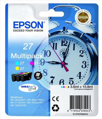 Immagine di Epson Alarm clock 27 DURABrite Ultra Multi-pack cartuccia d'inchiostro 1 pz Originale Ciano, Magenta, Giallo