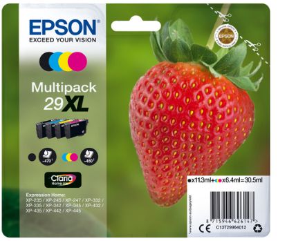 Immagine di Epson Strawberry Multipack Fragole 4 colori Inchiostri Claria Home 29XL