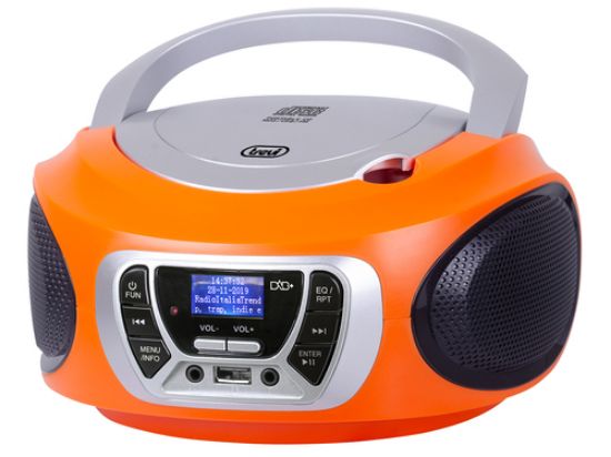 Immagine di Trevi CMP 510 DAB Digitale 3 W DAB, DAB+, FM Arancione Riproduzione MP3