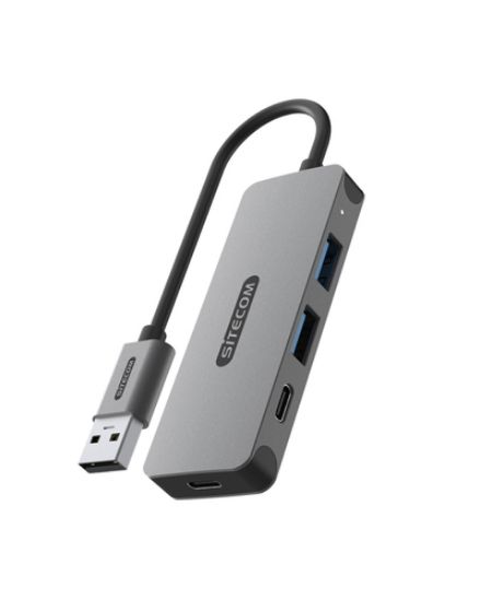 Immagine di Sitecom CN-5007 hub di interfaccia USB 3.2 Gen 1 (3.1 Gen 1) Type-A 5000 Mbit/s Nero, Grigio