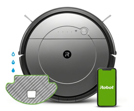 Immagine di iRobot Roomba Combo Kit aspirapolvere robot 0,45 L Senza sacchetto Nero, Grigio