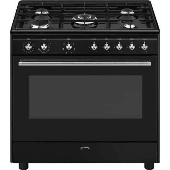 Immagine di Smeg Concert CX91GMBL cucina Cucina freestanding Elettrico Gas Nero A