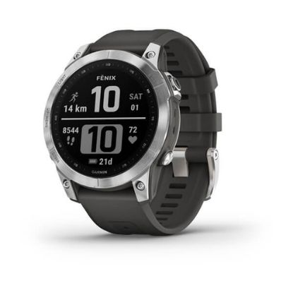 Immagine di Garmin fenix 7 3,3 cm (1.3") MIP 47 mm Digitale 260 x 260 Pixel Touch screen Argento Wi-Fi GPS (satellitare)