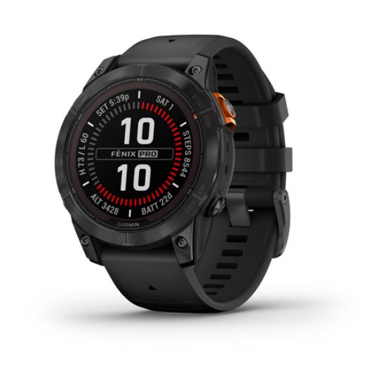 Immagine di Garmin fēnix 7 Pro 3,3 cm (1.3") MIP 47 mm Digitale 260 x 260 Pixel Touch screen Grigio Wi-Fi GPS (satellitare)