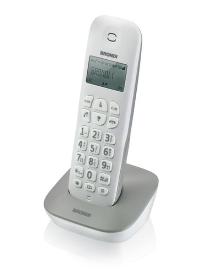 Immagine di Brondi Gala Telefono DECT Identificatore di chiamata Grigio, Bianco