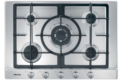 Immagine di Miele KM 2033 G piano cottura Acciaio inox Da incasso 75 cm Gas 5 Fornello(i)