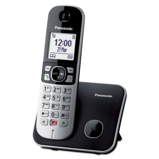 Immagine di Panasonic KX-TG6851JTB telefono Telefono DECT Identificatore di chiamata Nero, Grigio