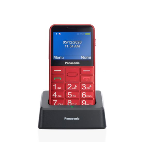 Immagine di Panasonic KX-TU155EXRN cellulare 6,1 cm (2.4") 102 g Rosso Telefono con fotocamera