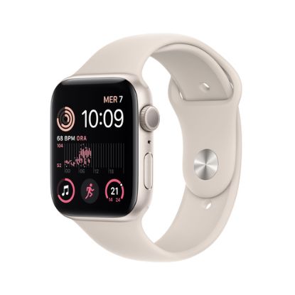 Immagine di Apple Watch SE GPS 44mm Cassa in Alluminio color Galassia con Cinturino Sport Band Galassia - Regular