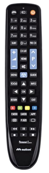 Immagine di Meliconi Gumbody Personal 1 Plus telecomando IR Wireless TV Pulsanti