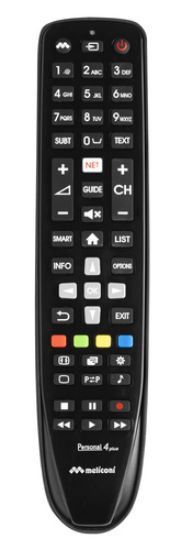 Immagine di Meliconi Gumbody Personal 4 plus telecomando IR Wireless TV Pulsanti