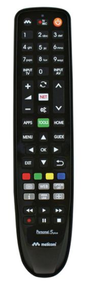 Immagine di Meliconi Gumbody Personal 5 plus telecomando IR Wireless TV Pulsanti