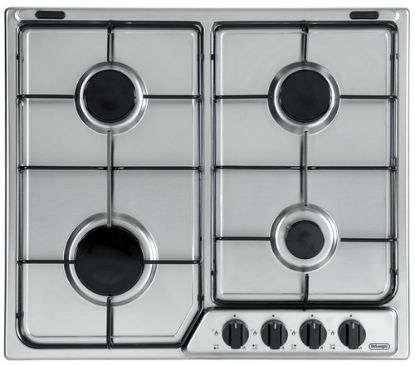 Immagine di De’Longhi YAF 46 ASV piano cottura Acciaio inox Da incasso 60 cm Gas 4 Fornello(i)