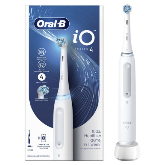 Immagine di Oral-B iO SERIES 4 BLANC Adulto Spazzolino rotante Bianco