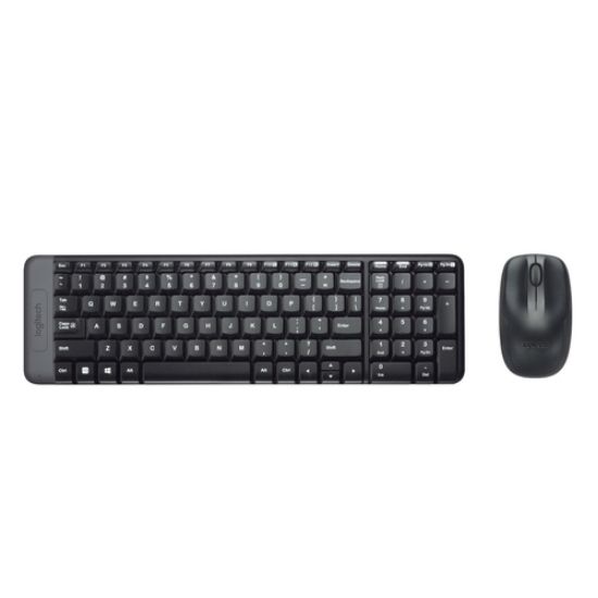 Immagine di Logitech MK220 Combo Tastiera e Mouse Wireless Compatti per Windows, 2,4 GHz Wireless con Ricevitore USB Unifying, Durata Batteria di 24 Mesi, Compatibile con PC, Laptop