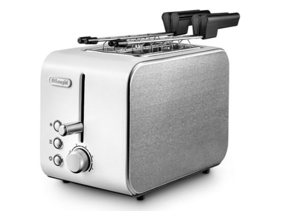 Immagine di De’Longhi CTX 2203.W tostapane 2 fetta/e 550 W Argento, Bianco