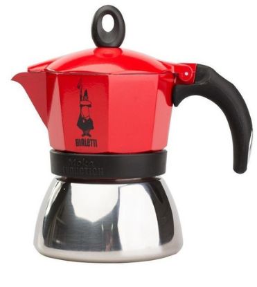 Immagine di Bialetti Moka induction 0,1 L Rosso, Argento