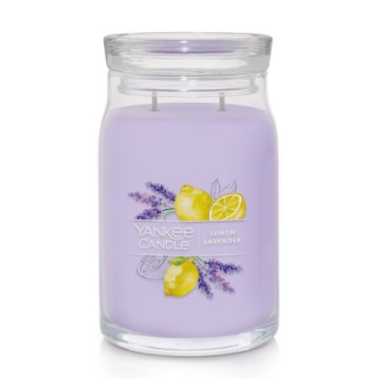 Immagine di Yankee Candle 1629970E candela di cera Cilindro Lavanda, Limone, Mandarino Viola 1 pz