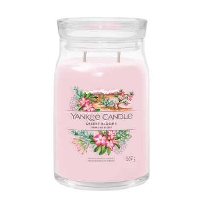 Immagine di Yankee Candle Desert Blooms candela di cera Cilindro Legnoso Rosa 1 pz