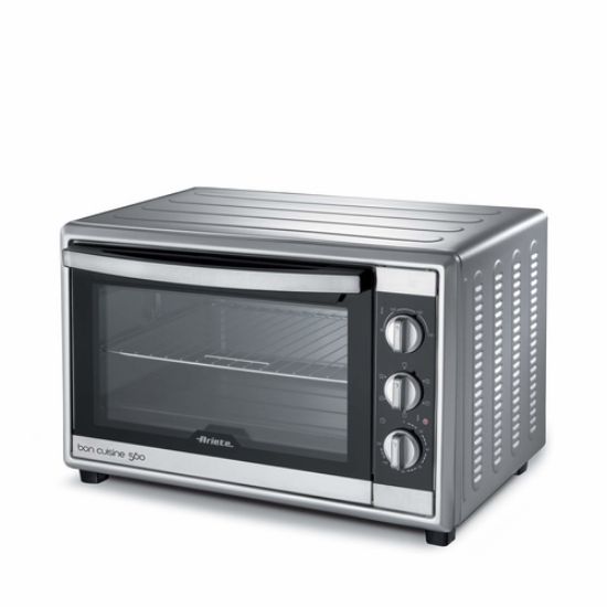 Immagine di Ariete 945 Forno Elettrico ventilato con girarrosto 56 Litri - Bon Cuisine 560 - Temperatura max 230° - Luce interna - 2200 Watt - Argento