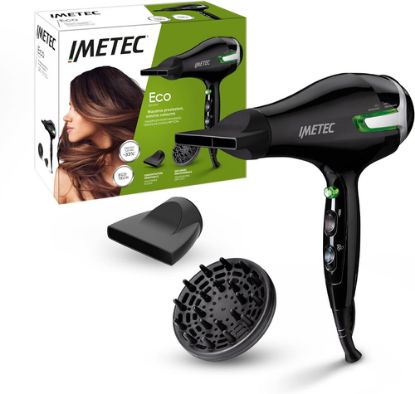 Immagine di Imetec ECO SE9 1000 Asciugacapelli con Tecnologia Eco Technology 1400 W, Consumo Energetico Ridotto, 8 Combinazioni Aria/Temperatura, Diffusore per Capelli Ricci