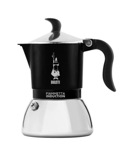 Immagine di Bialetti Fiammetta Induction Moka 0,18 L Nero, Acciaio inox