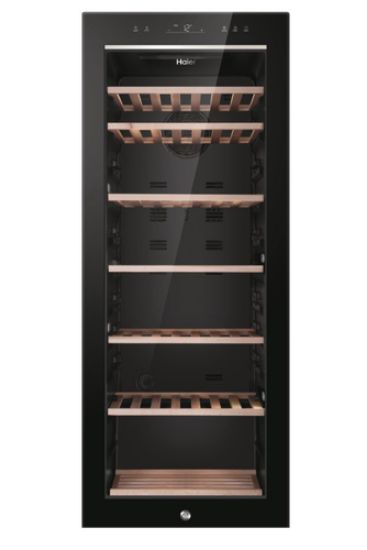 Immagine di Haier Wine Bank 50 Serie 5 HWS84GA Cantinetta vino con compressore Libera installazione Nero 84 bottiglia/bottiglie