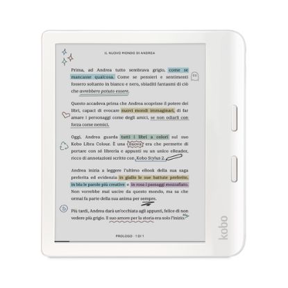 Immagine di Rakuten Kobo Libra Colour lettore e-book Touch screen 32 GB Wi-Fi Bianco