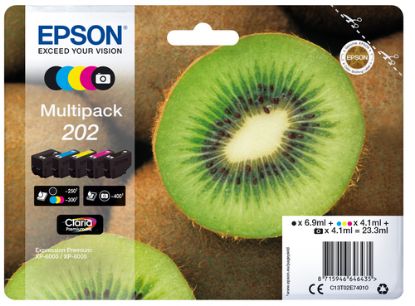 Immagine di Epson Kiwi Multipack 5-colours 202 Claria Premium Ink