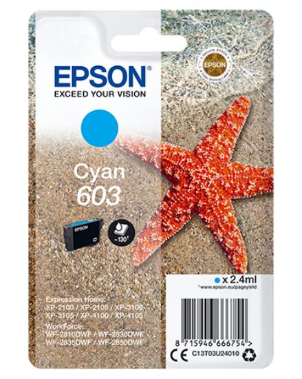 Immagine di Epson Singlepack Cyan 603 Ink