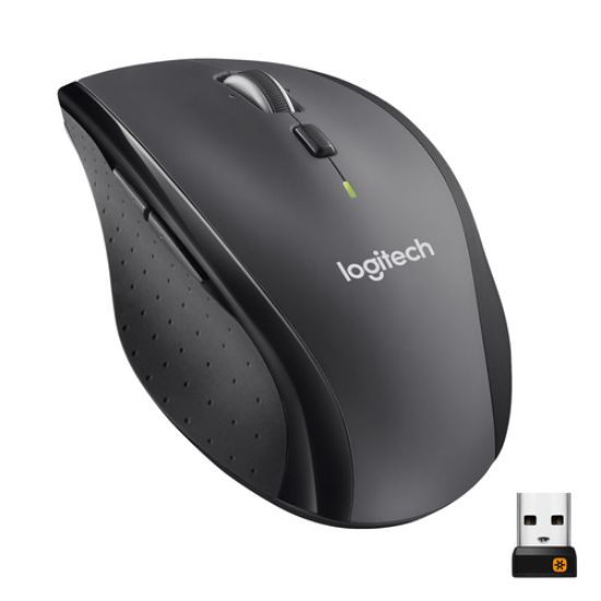 Immagine di Logitech M705 Marathon Mouse Wireless, Ricevitore USB Unifying 2,4 GHz, 1000 DPI, 5 Pulsanti Programmabili, Durata Batteria di 3 Anni, Compatibile con PC, Mac, Laptop, Chromebook