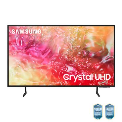 Immagine di Samsung TV Crystal UHD 4K 50” UE50DU7170UXZT Smart TV Wi-Fi Black 2024, Processore Crystal 4K, 4K Upscaling, Slim Look Design, OTS Lite