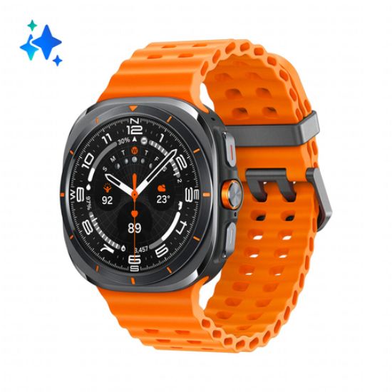 Immagine di Samsung Galaxy Watch Ultra Smartwatch Galaxy AI, Resistenza estrema, Batteria a lunga durata, Sirena di emergenza, LTE, Cassa in titanio di grado aerospaziale 47mm Titanium Gray