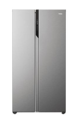 Immagine di Haier SBS 90 Serie 5 HSR5918DNMP frigorifero side-by-side Libera installazione 528 L D Platino, Acciaio inox